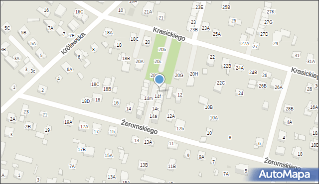 Kobyłka, Żeromskiego Stefana, 14g, mapa Kobyłka