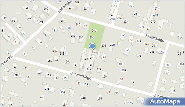 Kobyłka, Żeromskiego Stefana, 14h, mapa Kobyłka