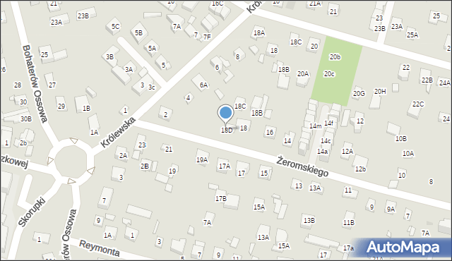 Kobyłka, Żeromskiego Stefana, 18D, mapa Kobyłka