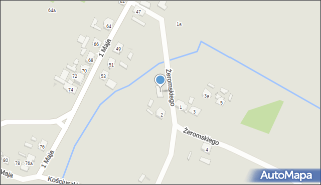 Kolonowskie, Żeromskiego Stefana, 2a, mapa Kolonowskie