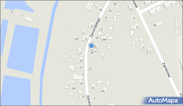 Koniecpol, Żeromskiego Stefana, 14, mapa Koniecpol