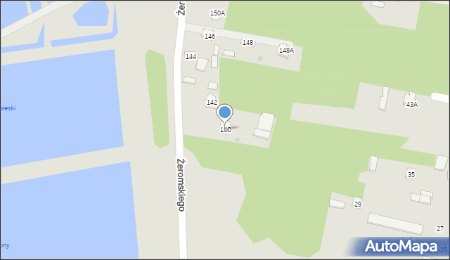 Koniecpol, Żeromskiego Stefana, 140, mapa Koniecpol