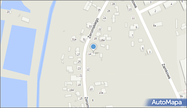 Koniecpol, Żeromskiego Stefana, 14a, mapa Koniecpol