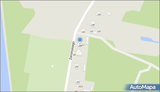 Koniecpol, Żeromskiego Stefana, 188, mapa Koniecpol