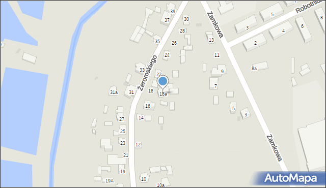 Koniecpol, Żeromskiego Stefana, 18a, mapa Koniecpol