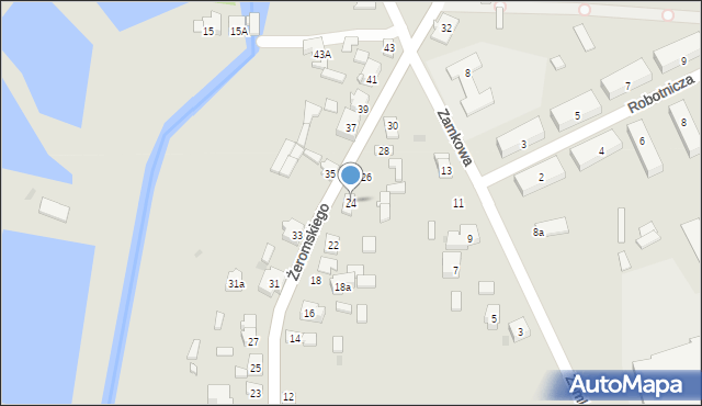 Koniecpol, Żeromskiego Stefana, 24, mapa Koniecpol
