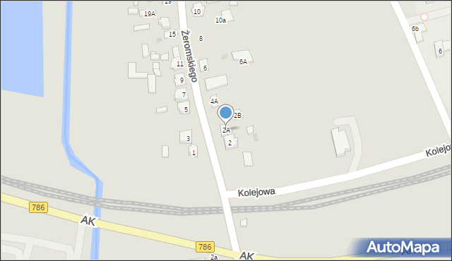 Koniecpol, Żeromskiego Stefana, 2A, mapa Koniecpol