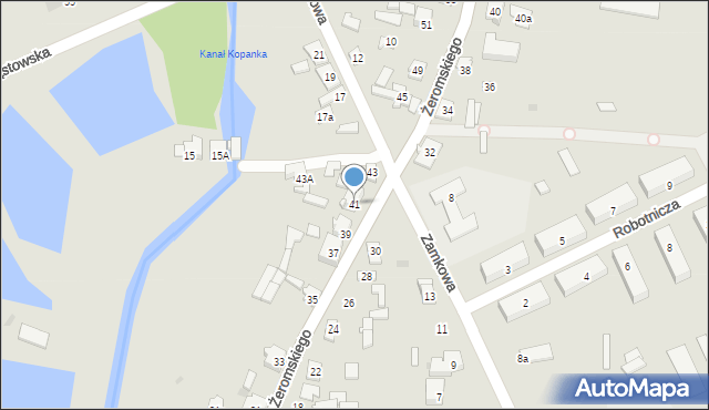 Koniecpol, Żeromskiego Stefana, 41, mapa Koniecpol