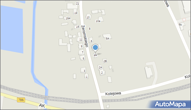 Koniecpol, Żeromskiego Stefana, 4A, mapa Koniecpol