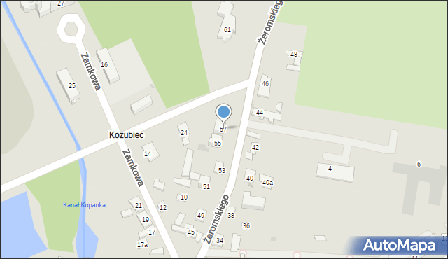 Koniecpol, Żeromskiego Stefana, 57, mapa Koniecpol