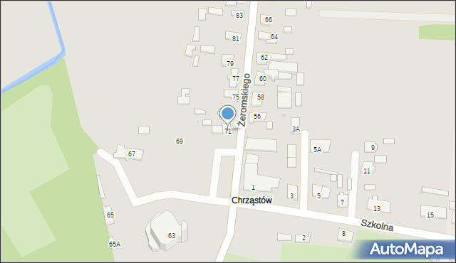 Koniecpol, Żeromskiego Stefana, 71, mapa Koniecpol