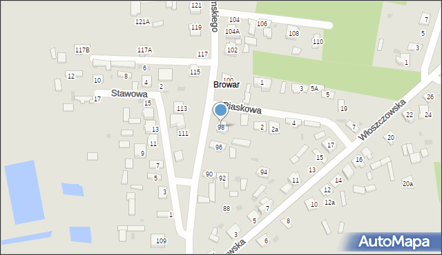 Koniecpol, Żeromskiego Stefana, 98, mapa Koniecpol