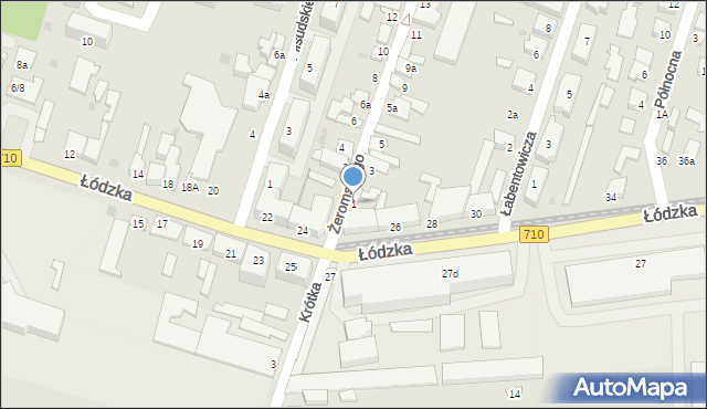 Konstantynów Łódzki, Żeromskiego Stefana, 1, mapa Konstantynów Łódzki