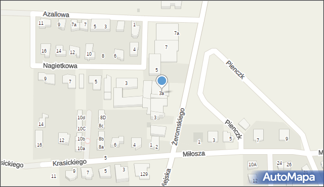 Kosakowo, Żeromskiego Stefana, 3a, mapa Kosakowo