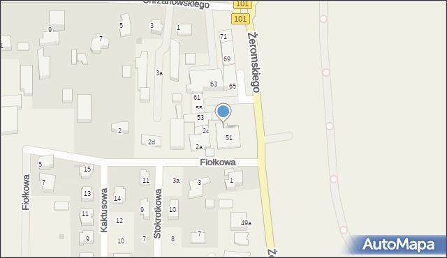 Kosakowo, Żeromskiego Stefana, 51A, mapa Kosakowo