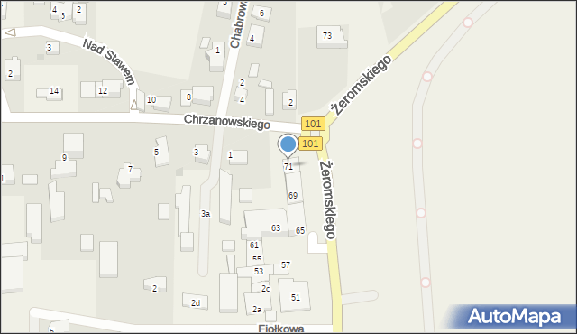 Kosakowo, Żeromskiego Stefana, 71, mapa Kosakowo