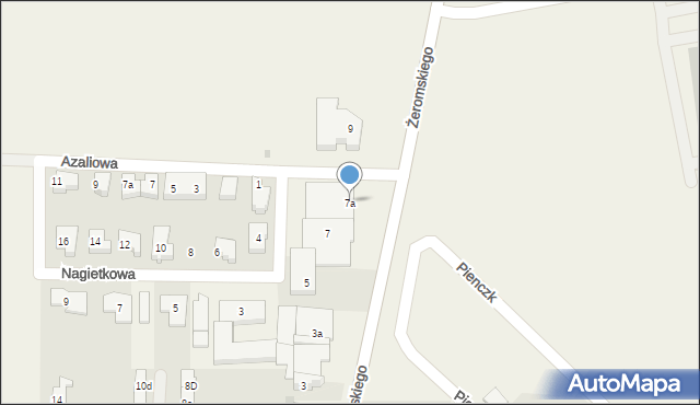 Kosakowo, Żeromskiego Stefana, 7a, mapa Kosakowo