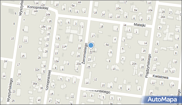 Kostrzyn, Żeromskiego Stefana, 21, mapa Kostrzyn