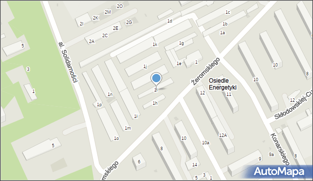 Kozienice, Żeromskiego Stefana, 1i, mapa Kozienice