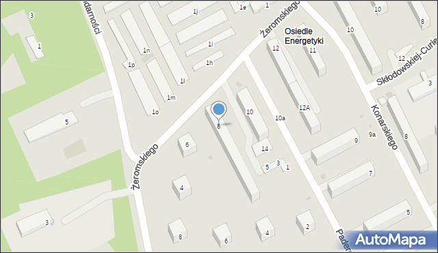 Kozienice, Żeromskiego Stefana, 8, mapa Kozienice