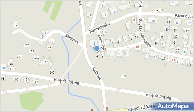 Kraków, Żemaitisa Kiejstuta, 4, mapa Krakowa