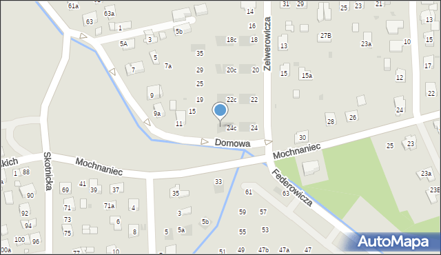 Kraków, Zelwerowicza Aleksandra, 24e, mapa Krakowa