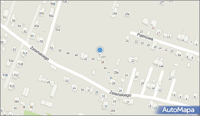 Kraków, Żeleńskiego Władysława, 38, mapa Krakowa