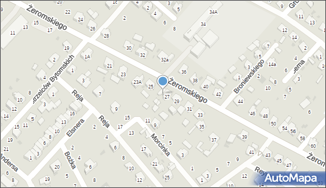 Krapkowice, Żeromskiego Stefana, 27a, mapa Krapkowice