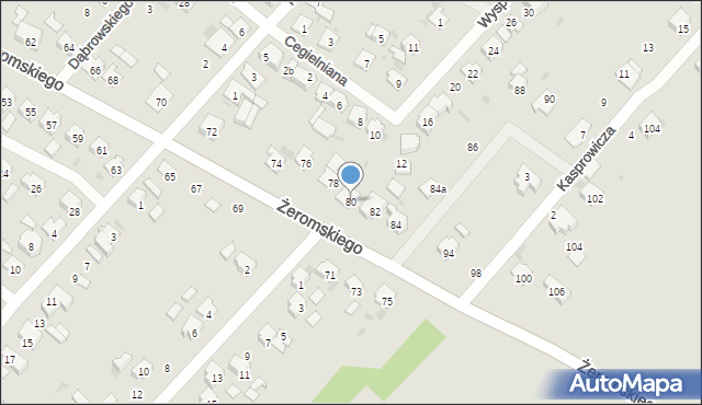 Krapkowice, Żeromskiego Stefana, 80, mapa Krapkowice