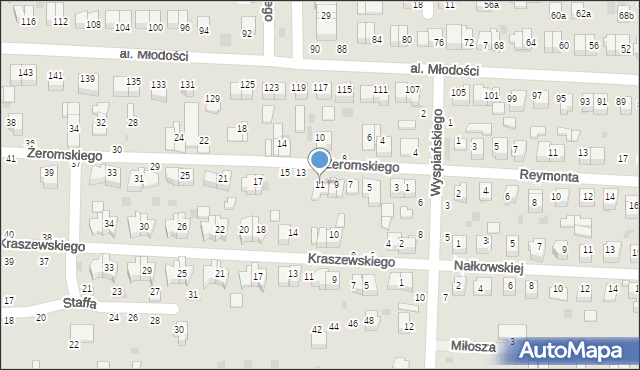 Kraśnik, Żeromskiego Stefana, 11, mapa Kraśnik