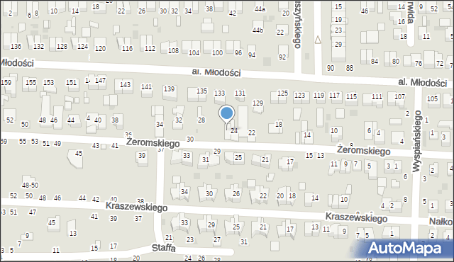 Kraśnik, Żeromskiego Stefana, 26, mapa Kraśnik
