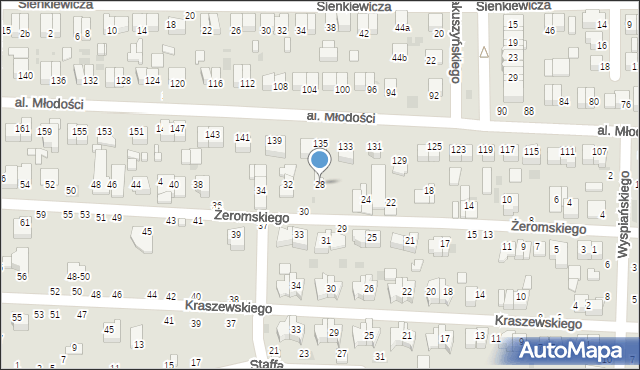 Kraśnik, Żeromskiego Stefana, 28, mapa Kraśnik