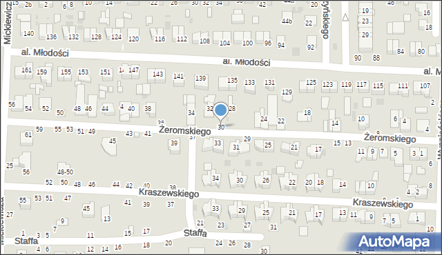 Kraśnik, Żeromskiego Stefana, 30, mapa Kraśnik
