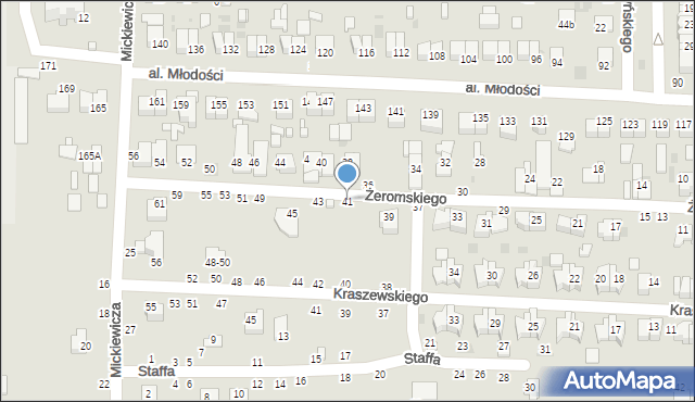 Kraśnik, Żeromskiego Stefana, 41, mapa Kraśnik