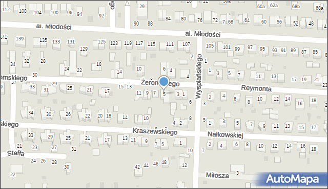 Kraśnik, Żeromskiego Stefana, 5, mapa Kraśnik