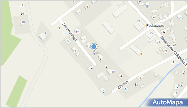 Kroczyce, Żeromskiego Stefana, 6, mapa Kroczyce