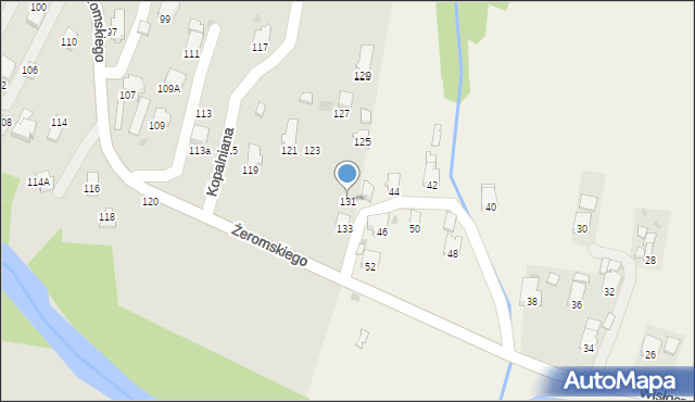 Krosno, Żeromskiego Stefana, 131, mapa Krosna