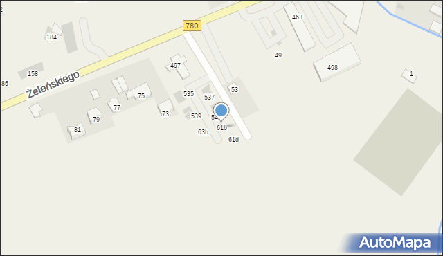 Kryspinów, Żeleńskiego Kryspina, 61b, mapa Kryspinów