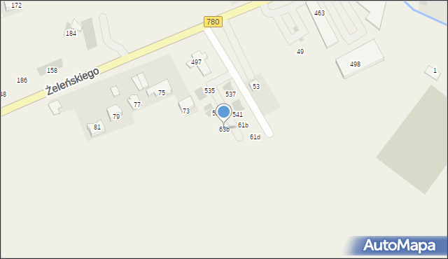 Kryspinów, Żeleńskiego Kryspina, 63b, mapa Kryspinów