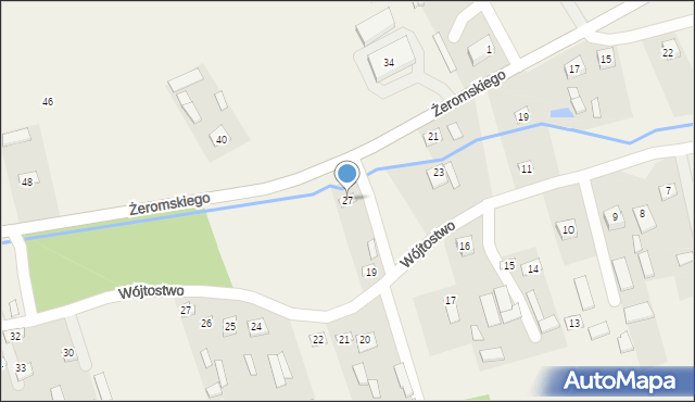 Krzczonów, Żeromskiego Stefana, 27, mapa Krzczonów