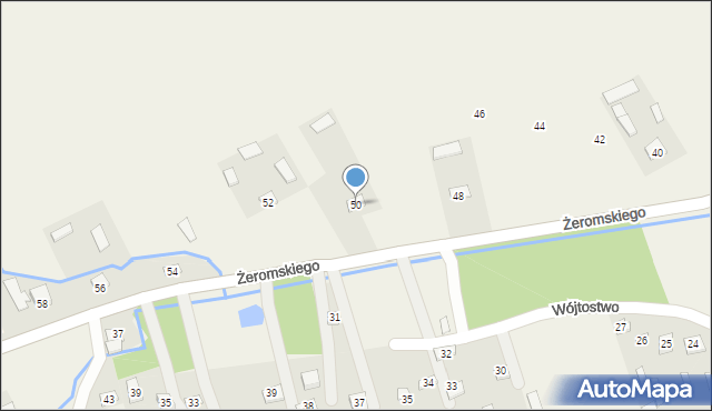 Krzczonów, Żeromskiego Stefana, 50, mapa Krzczonów