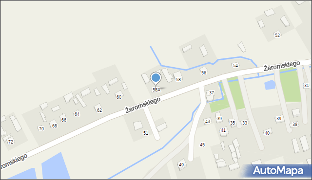 Krzczonów, Żeromskiego Stefana, 58A, mapa Krzczonów
