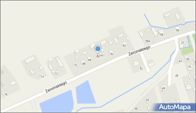 Krzczonów, Żeromskiego Stefana, 64, mapa Krzczonów