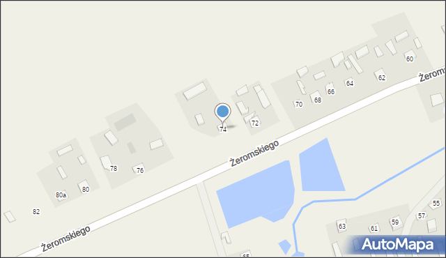 Krzczonów, Żeromskiego Stefana, 74, mapa Krzczonów