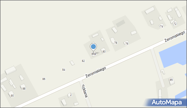 Krzczonów, Żeromskiego Stefana, 80a, mapa Krzczonów