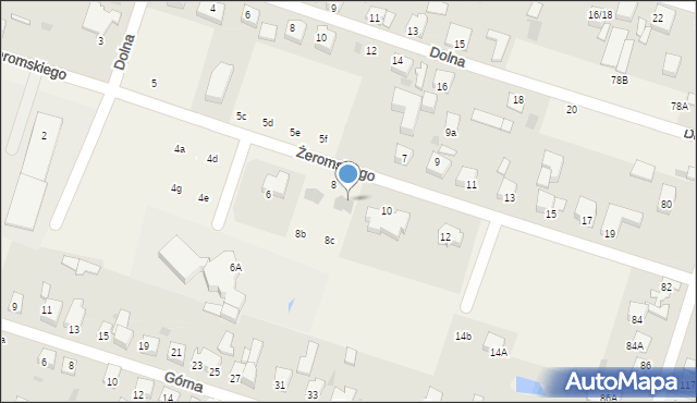 Ksawerów, Żeromskiego Stefana, 8e, mapa Ksawerów