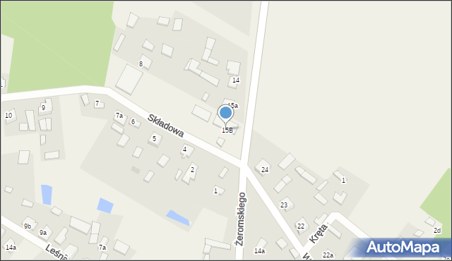 Kurzelów, Żeromskiego Stefana, 15B, mapa Kurzelów