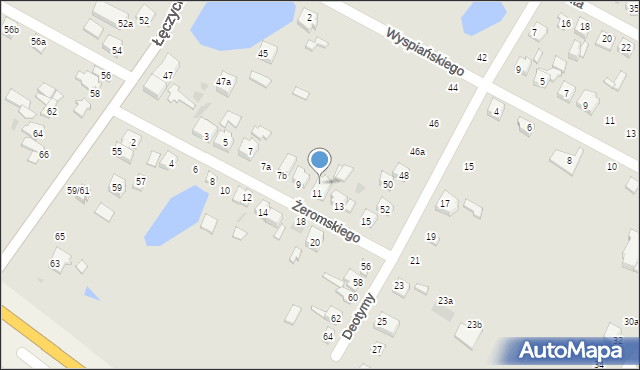 Kutno, Żeromskiego Stefana, 11A, mapa Kutno