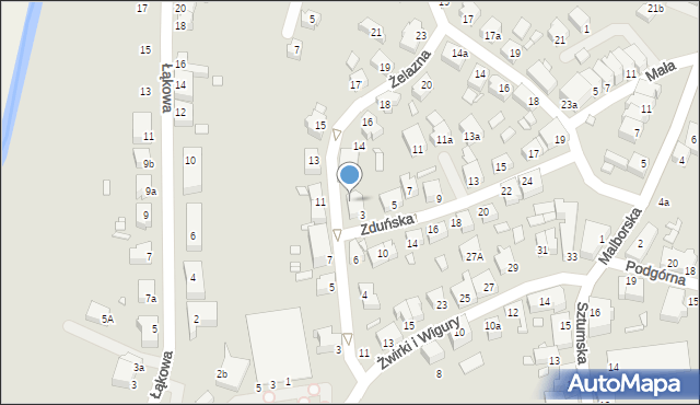 Kwidzyn, Żelazna, 10, mapa Kwidzyn