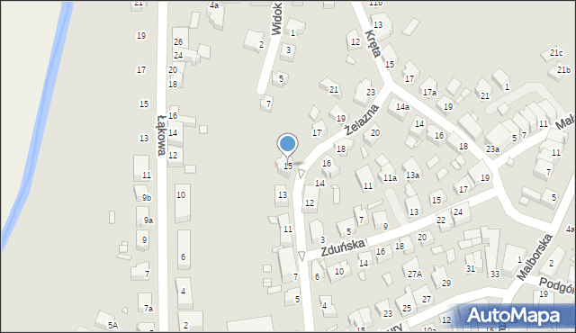 Kwidzyn, Żelazna, 15, mapa Kwidzyn